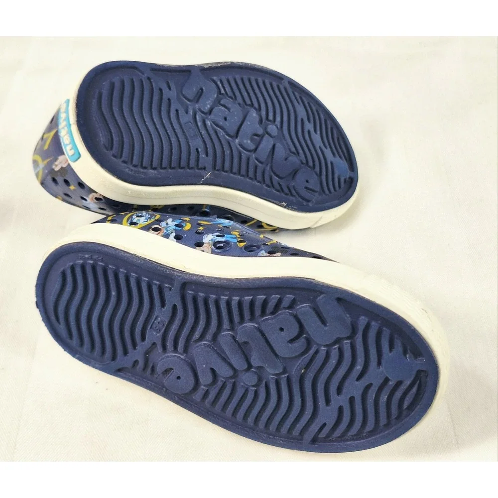 Native x Disney World Jefferson Slip-On 50th Anniversary Blue Gold‎ Sz C5